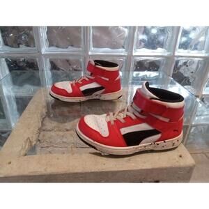 Size 2C - PUMA Rebound LayUp Speckled - High Risk Red 386926-01